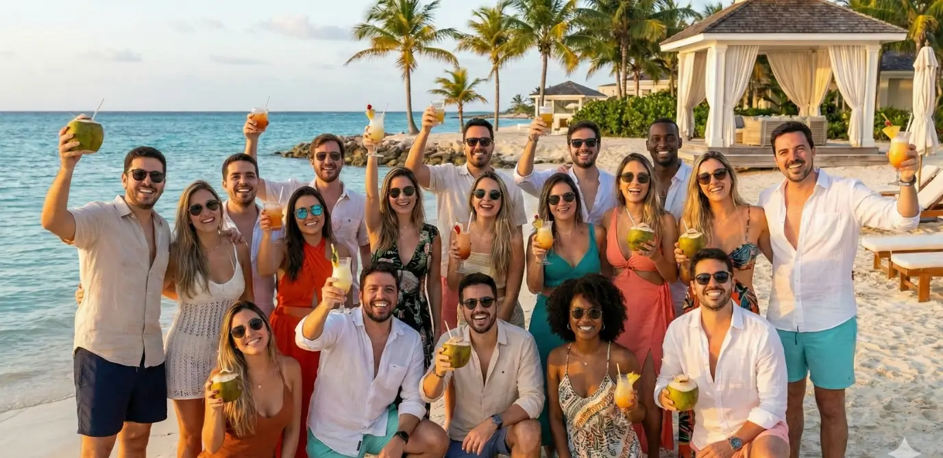 Viagem de incentivo para os melhores vendedores da empresa 