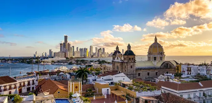Destinos internacionais em alta em 2026: Cartagena, Colômbia