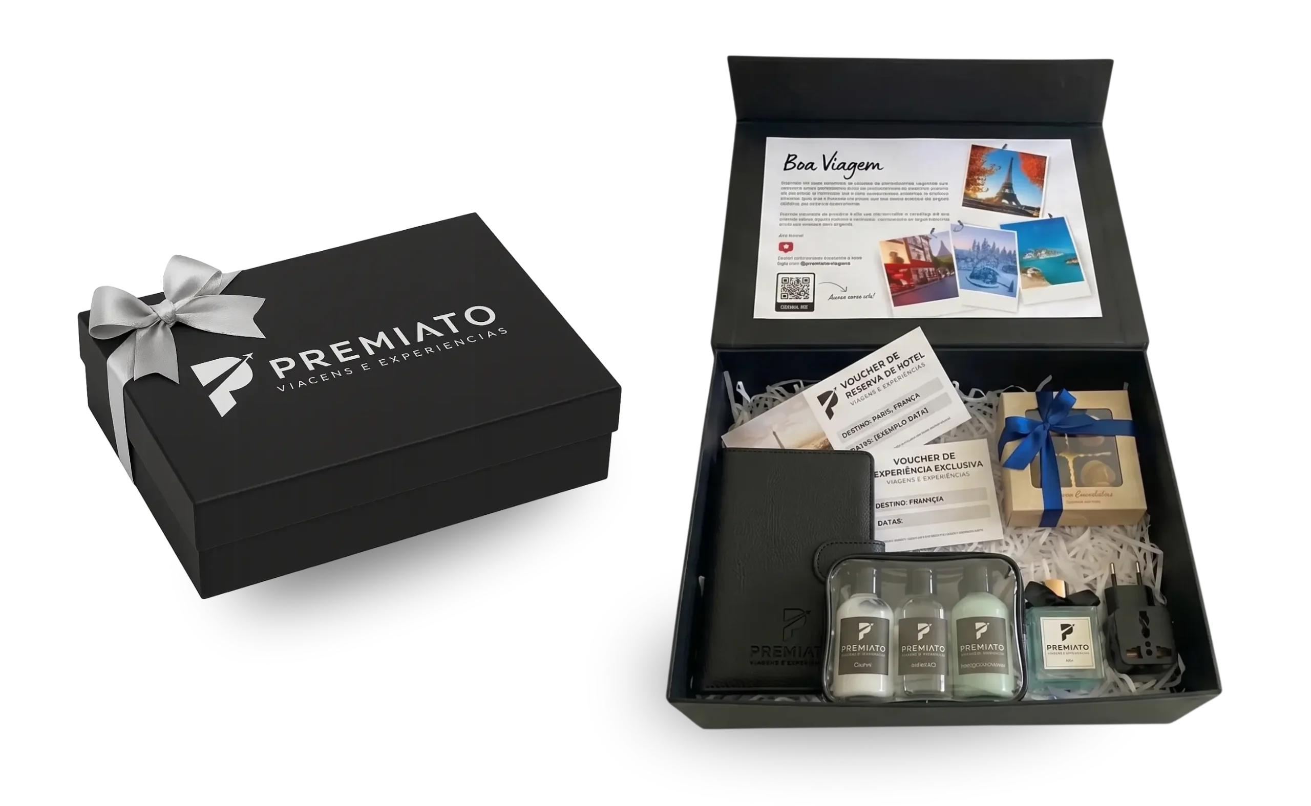 kit viagem exclusivo da Premiato viagens e experiências