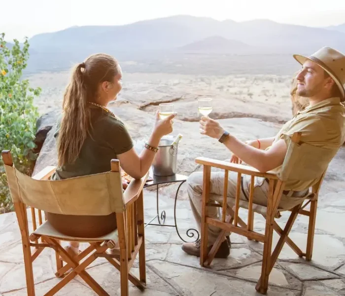 Casal em lua de mel na Àfrica do Sul