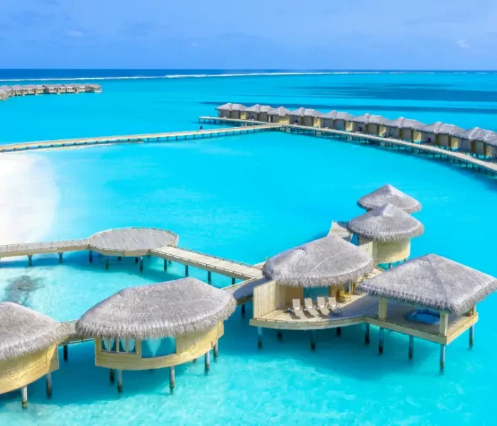 Resort de luxo nas Maldivas para lua de mel